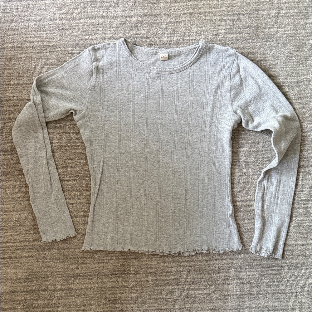 Loeffler Randall Lolo Pointelle Long−Sleeve Tee